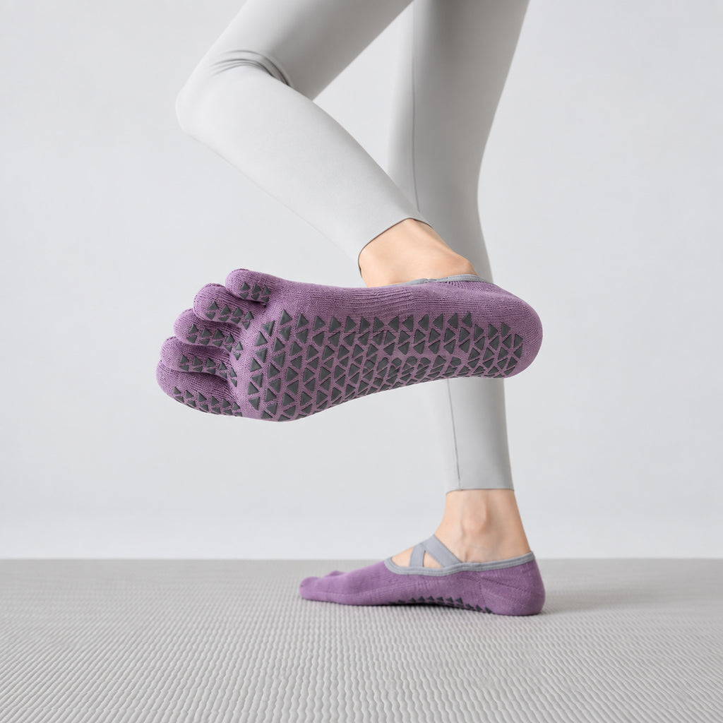 Professional Non-Slip Five-Toe Yoga and Pilates Socks for the Studio