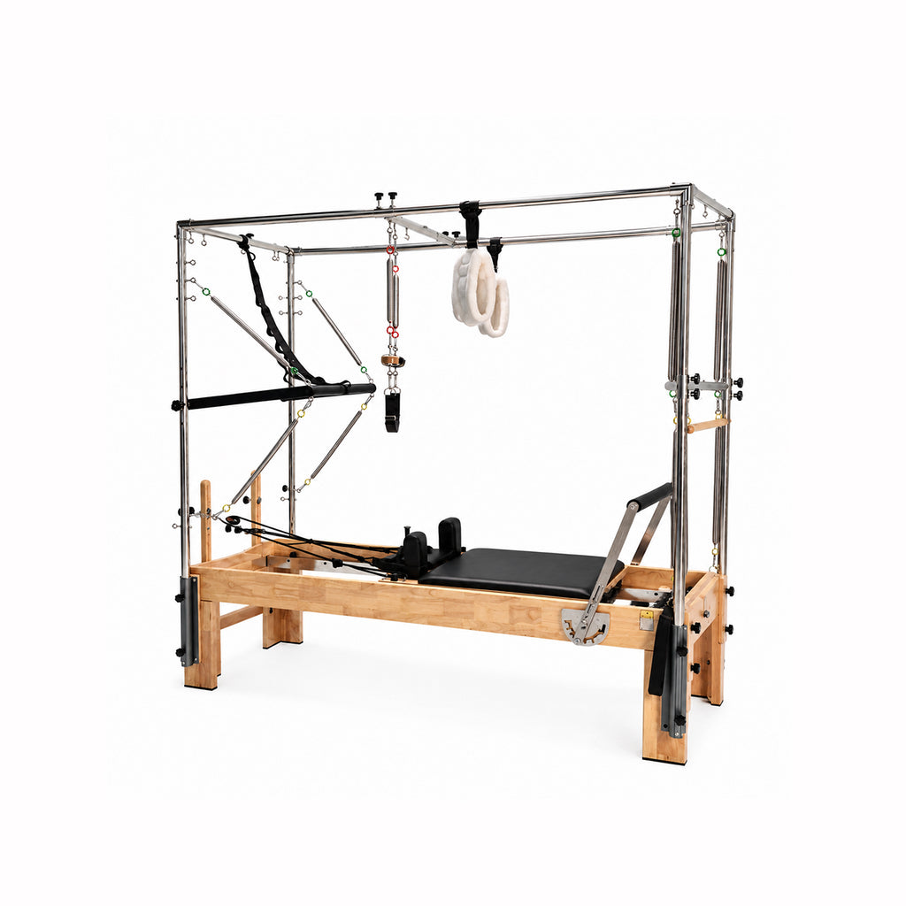 Oak Wood Pilates Reformer & Cadillac Tower-004