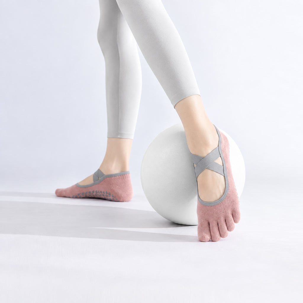 Professional Non-Slip Five-Toe Yoga and Pilates Socks for the Studio