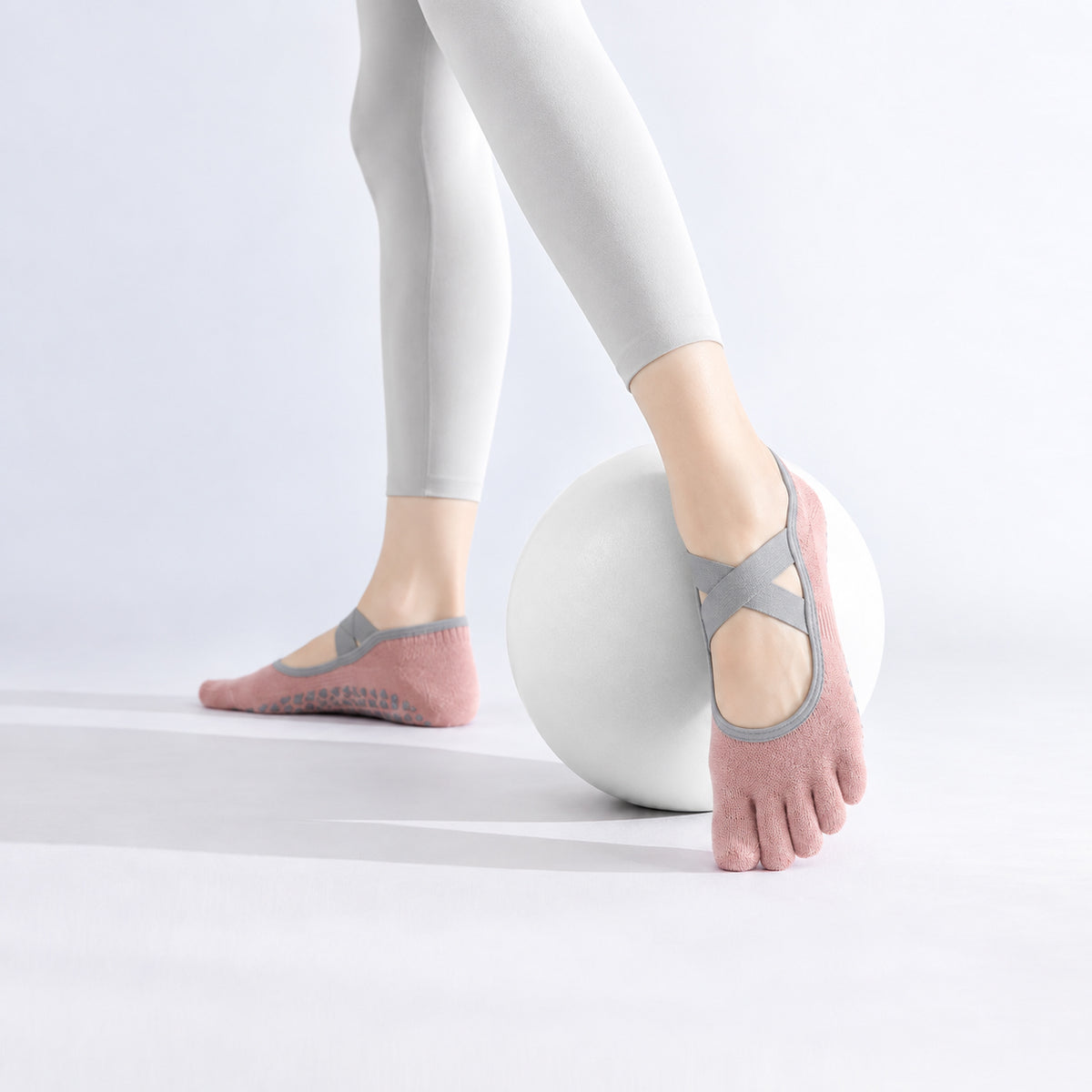 Professional Non-Slip Five-Toe Yoga and Pilates Socks for the Studio