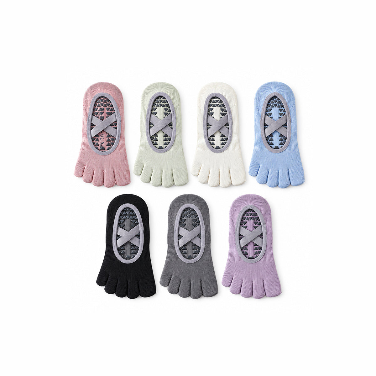 Professional Non-Slip Five-Toe Yoga and Pilates Socks for the Studio