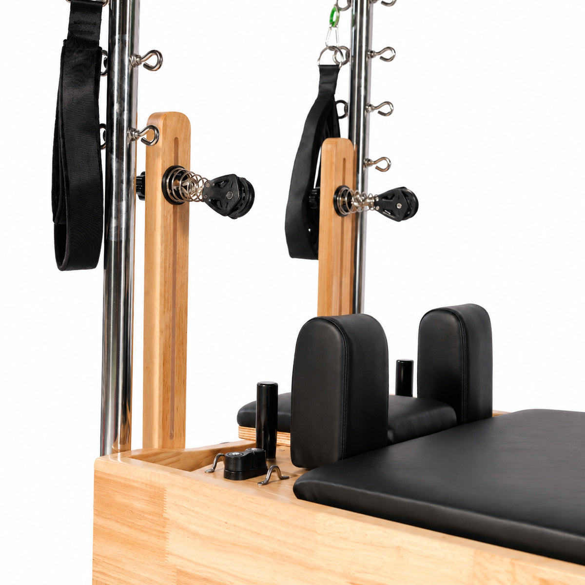 Oak Pilates Reformer with Tower-005