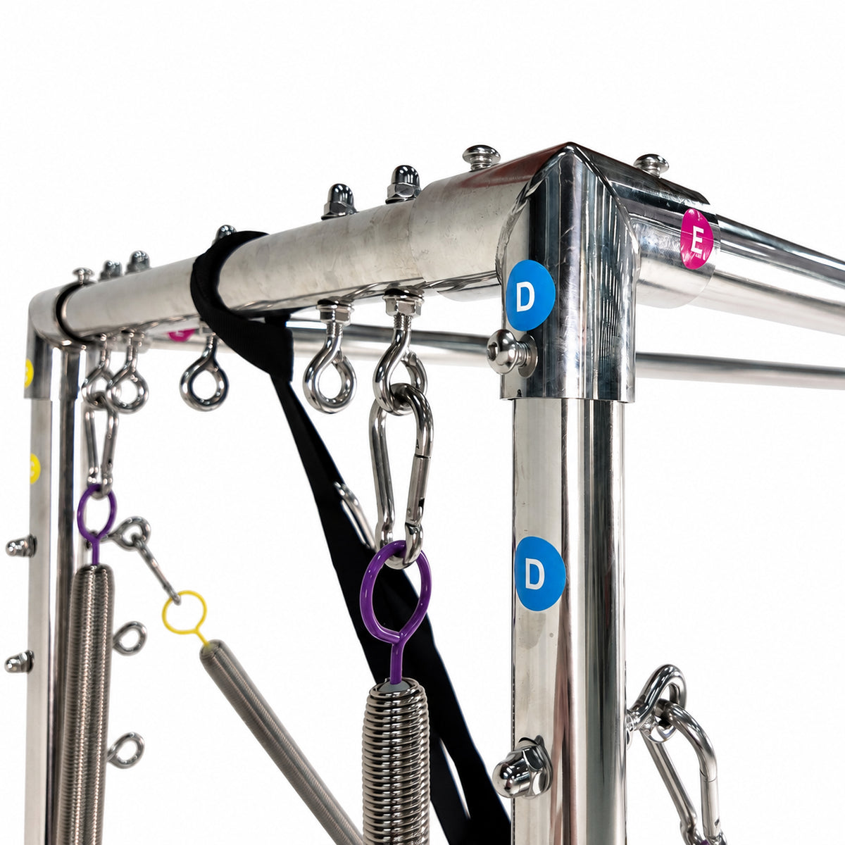 Pilates Reformer with Fixed Rail & Tower-008