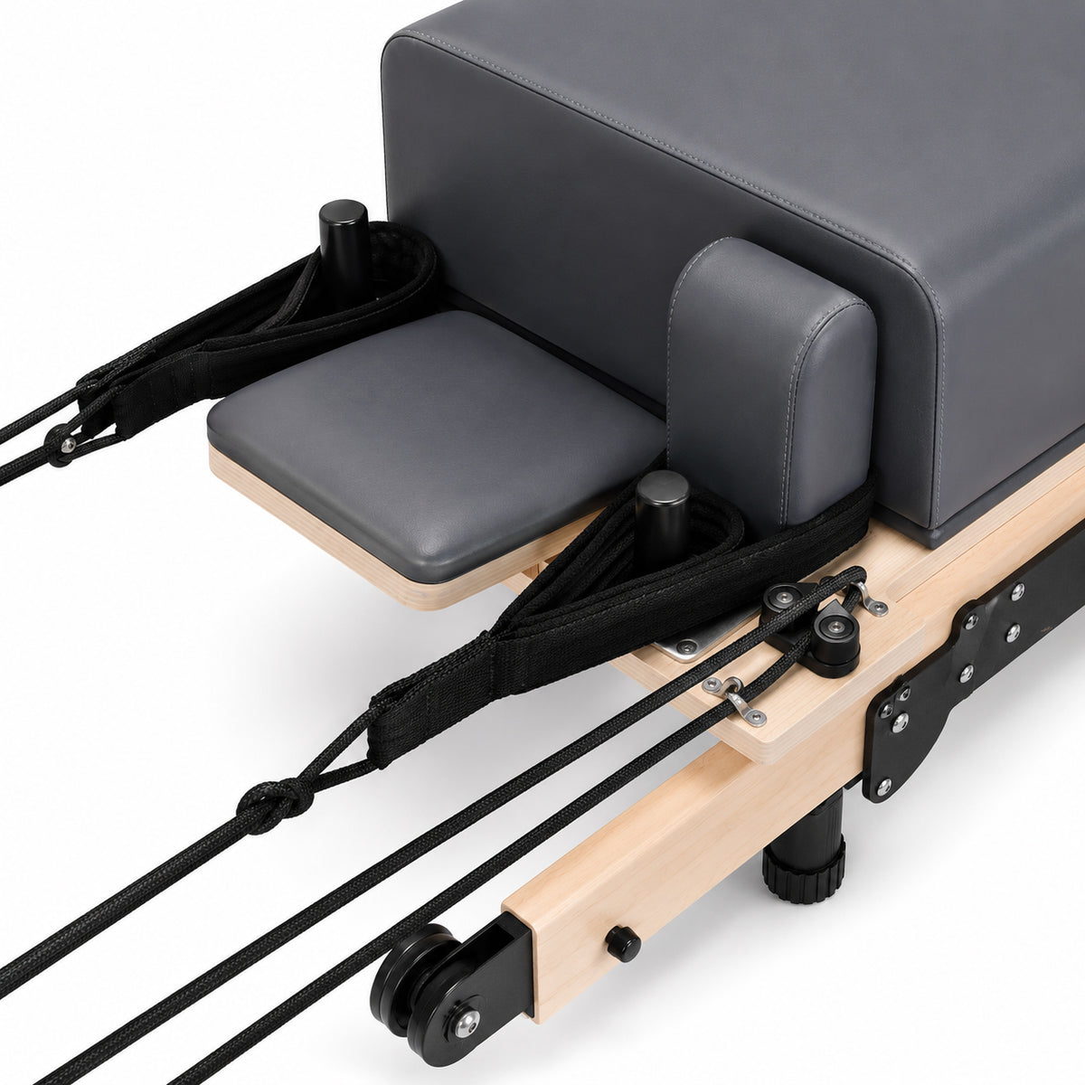 Maple Foldable Pilates Reformer with Telescopic Legs-001