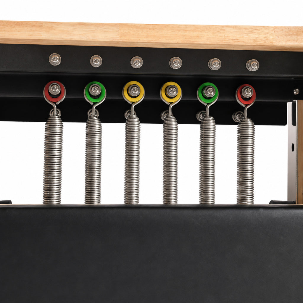 Oak Pilates Reformer with Tower-005