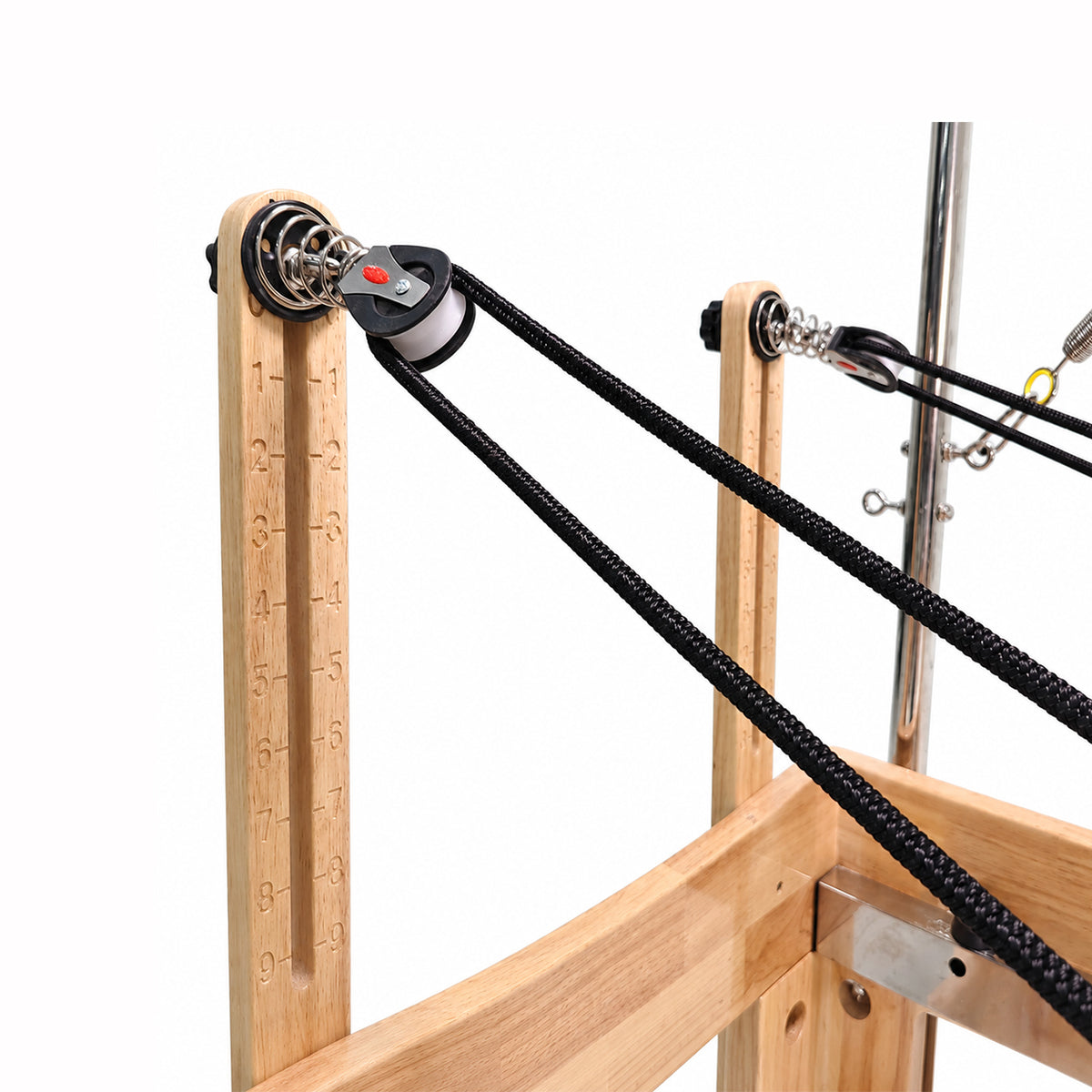 Oak Wood Pilates Reformer & Cadillac Tower-004