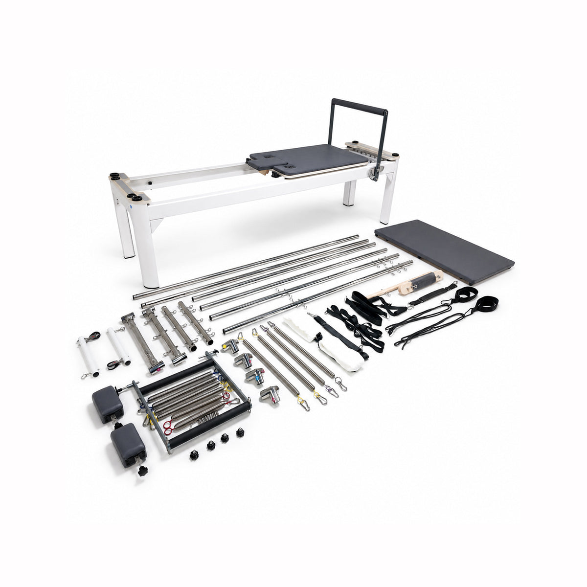 Pilates Reformer with Fixed Rail & Tower-008