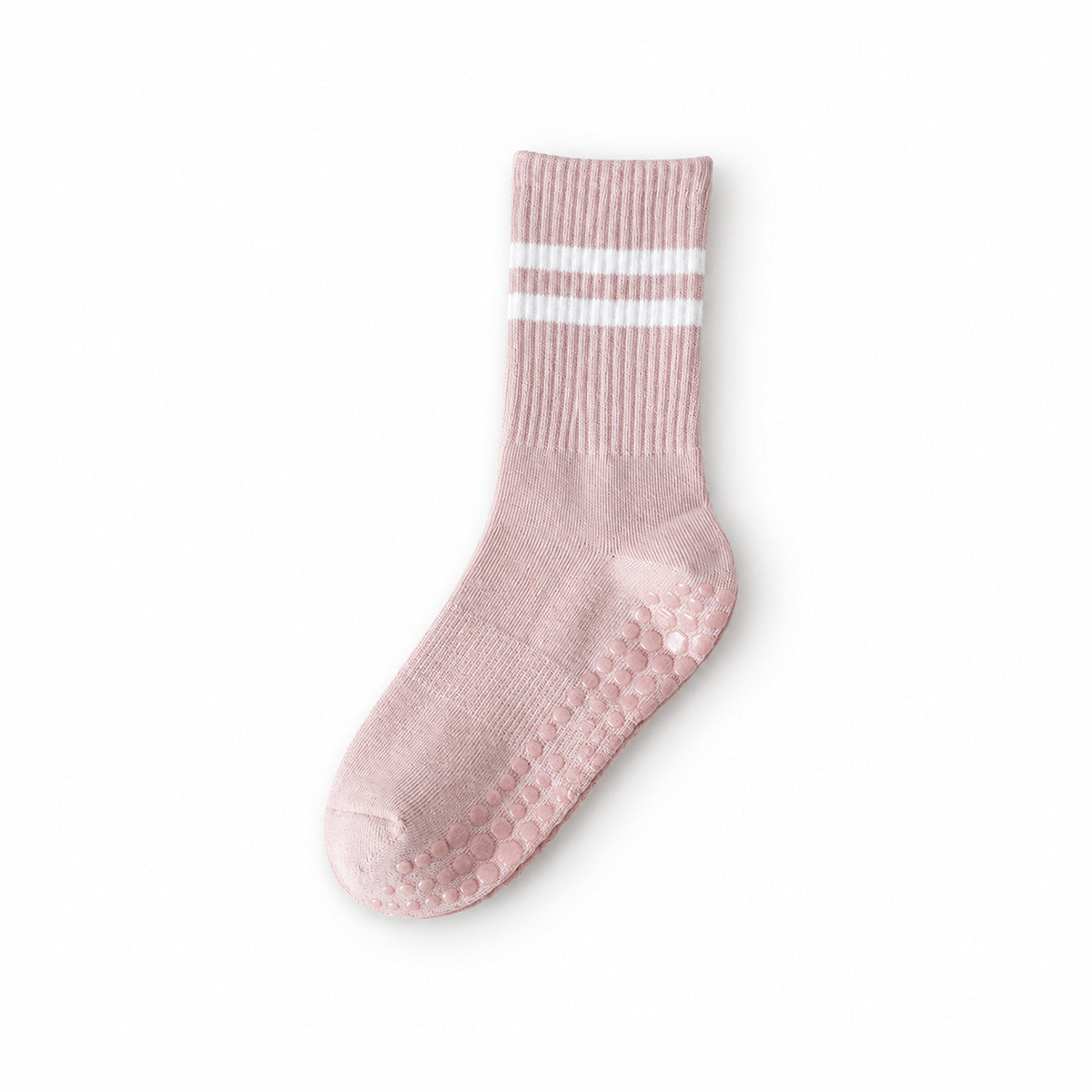 Professional Non-Slip Yoga Socks – Crew-Length with Anti-Slip Silicone Soles for Fitness and Pilates