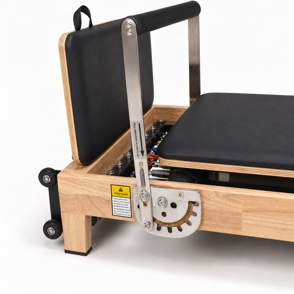Classic Oak Folding Pilates Reformer-005