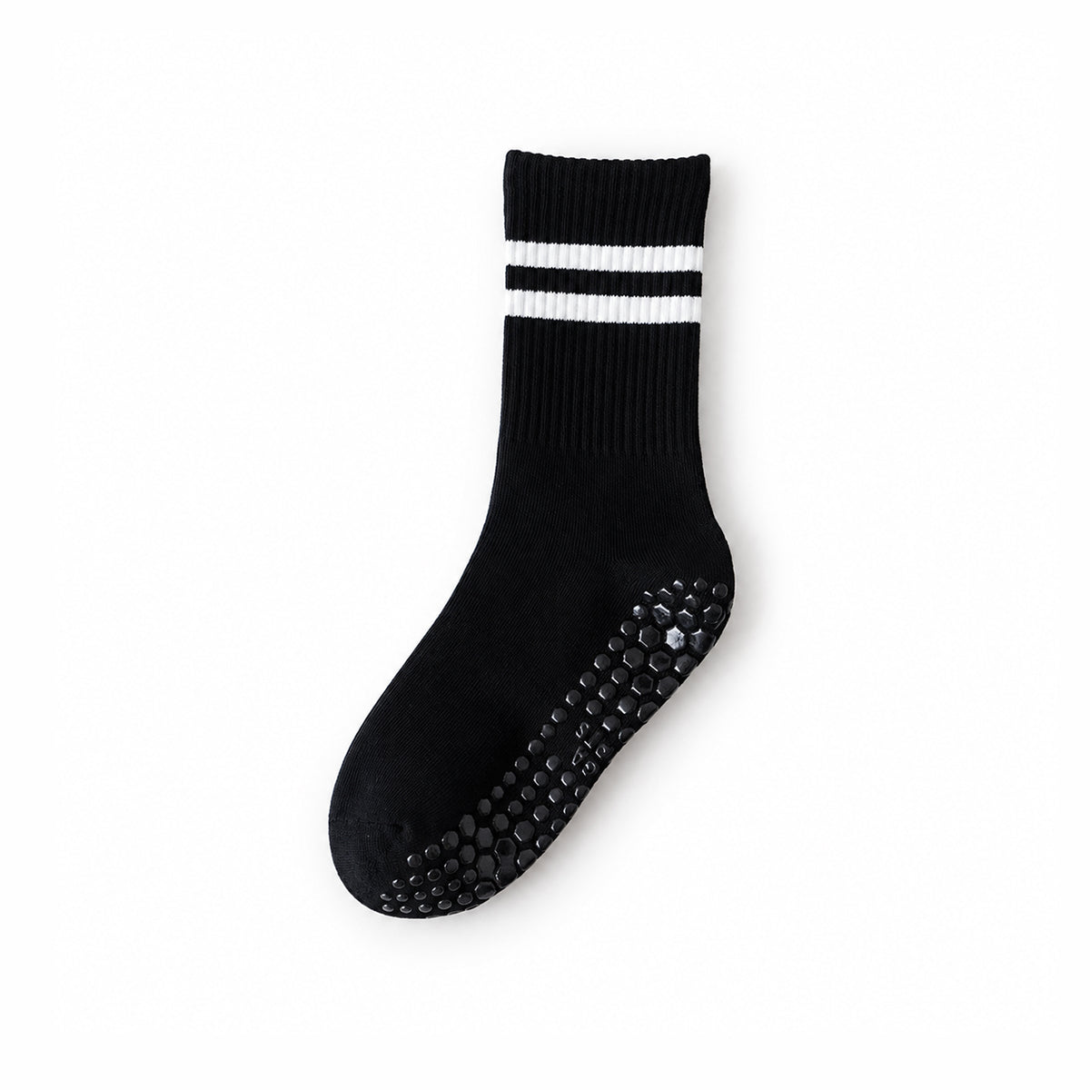 Professional Non-Slip Yoga Socks – Crew-Length with Anti-Slip Silicone Soles for Fitness and Pilates