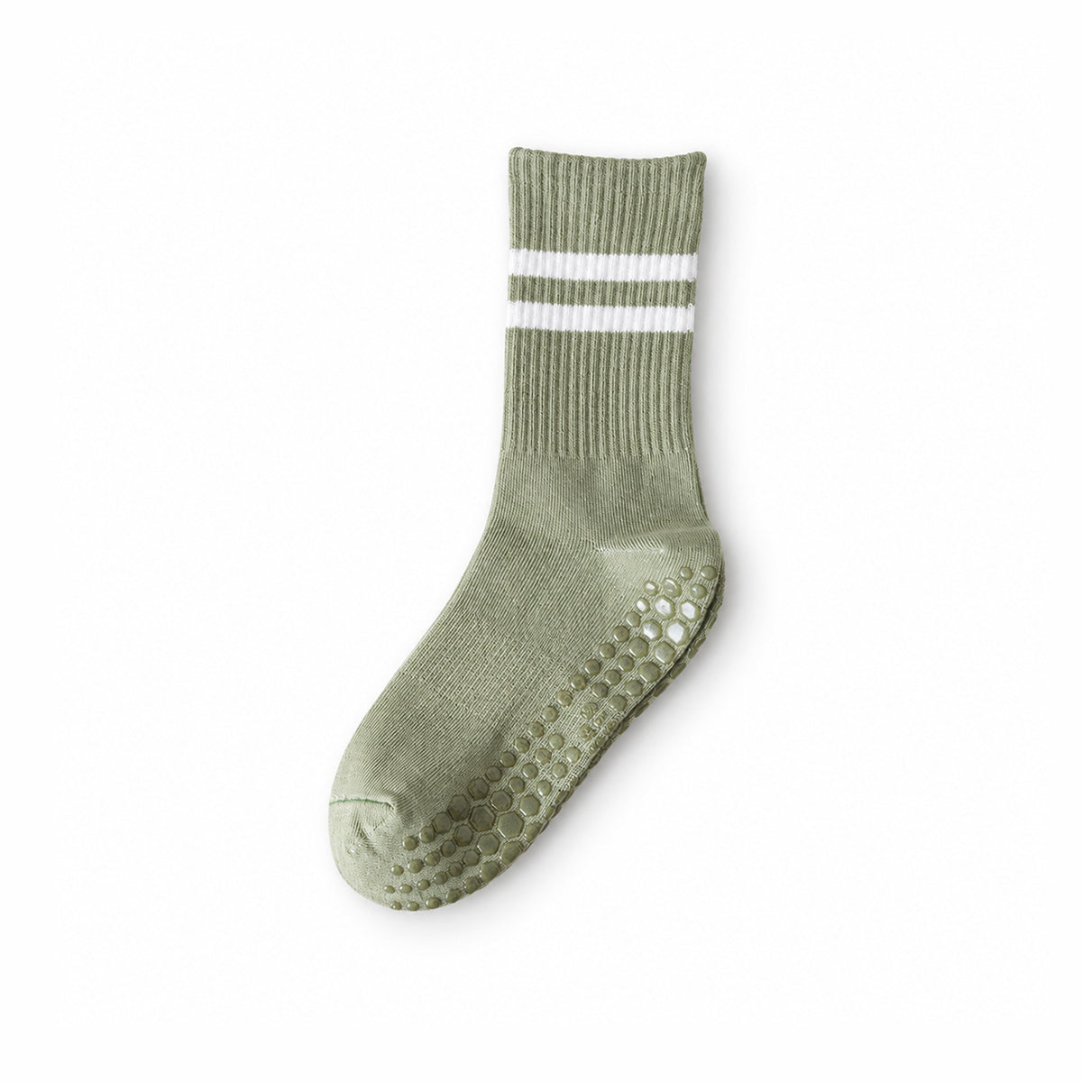 Professional Non-Slip Yoga Socks – Crew-Length with Anti-Slip Silicone Soles for Fitness and Pilates