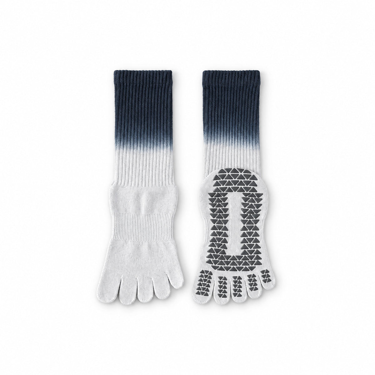 Professional Mid-Calf Non-Slip Yoga Socks – Split-Toe/Five-Toe Design for Indoor Sports, Dance, Fitness, and Pilates