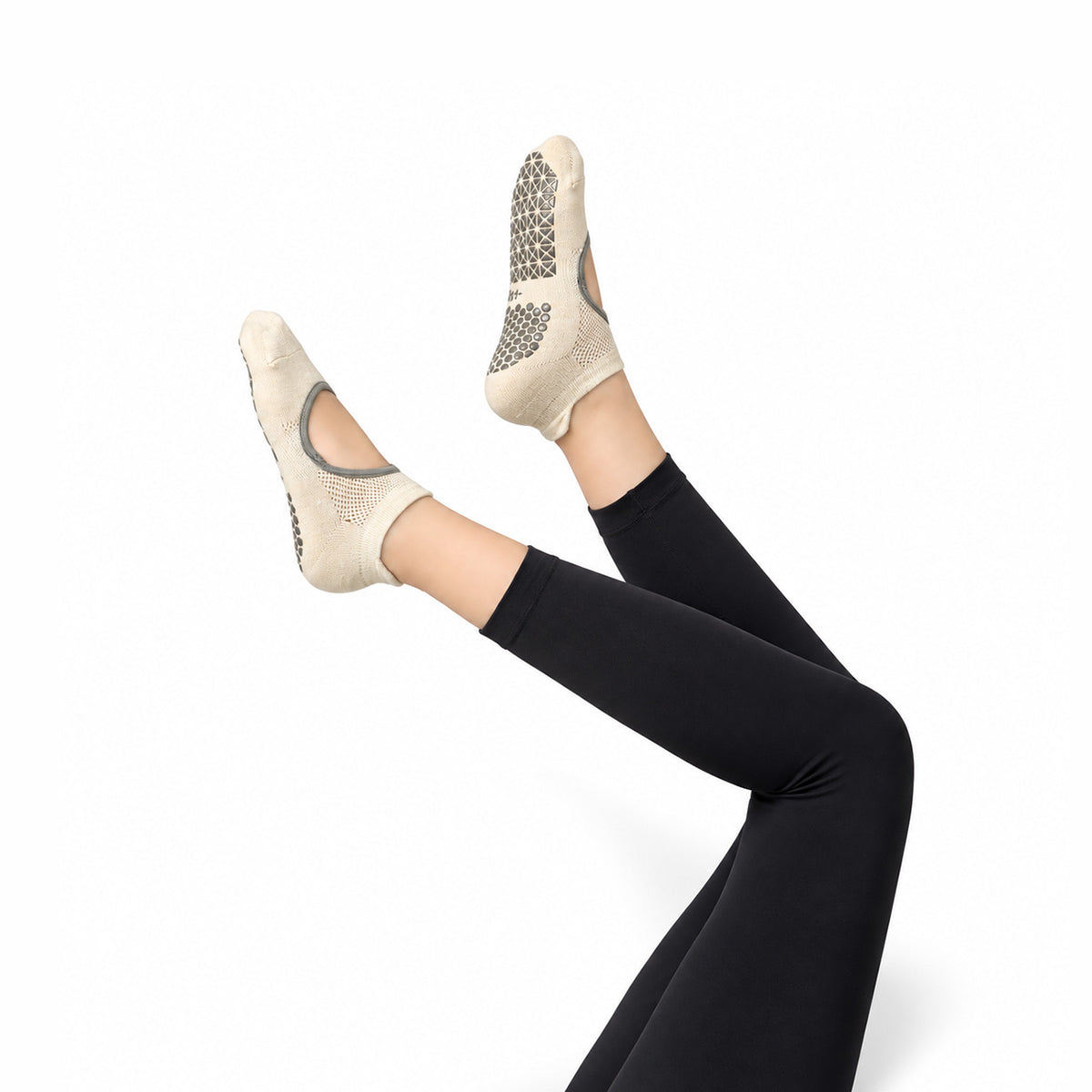 Professional Non-Slip Women's Yoga and Pilates Socks with Silicone Grips