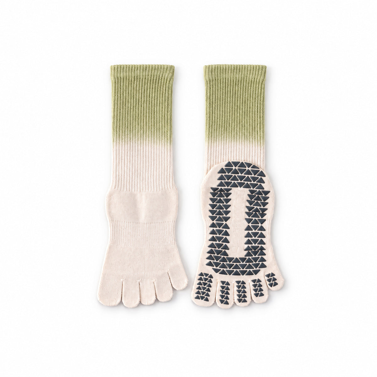 Professional Mid-Calf Non-Slip Yoga Socks – Split-Toe/Five-Toe Design for Indoor Sports, Dance, Fitness, and Pilates