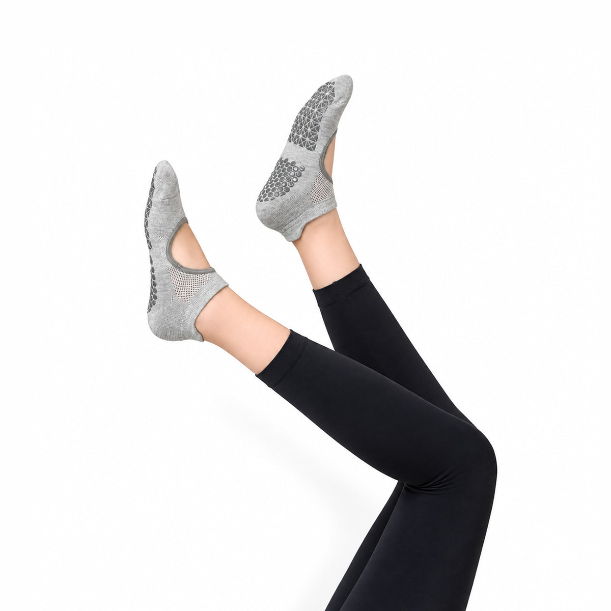 Professional Non-Slip Women's Yoga and Pilates Socks with Silicone Grips