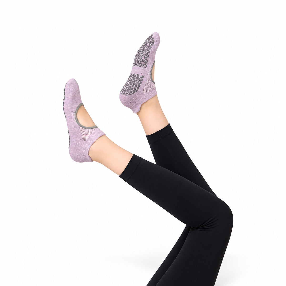 Professional Non-Slip Women's Yoga and Pilates Socks with Silicone Grips