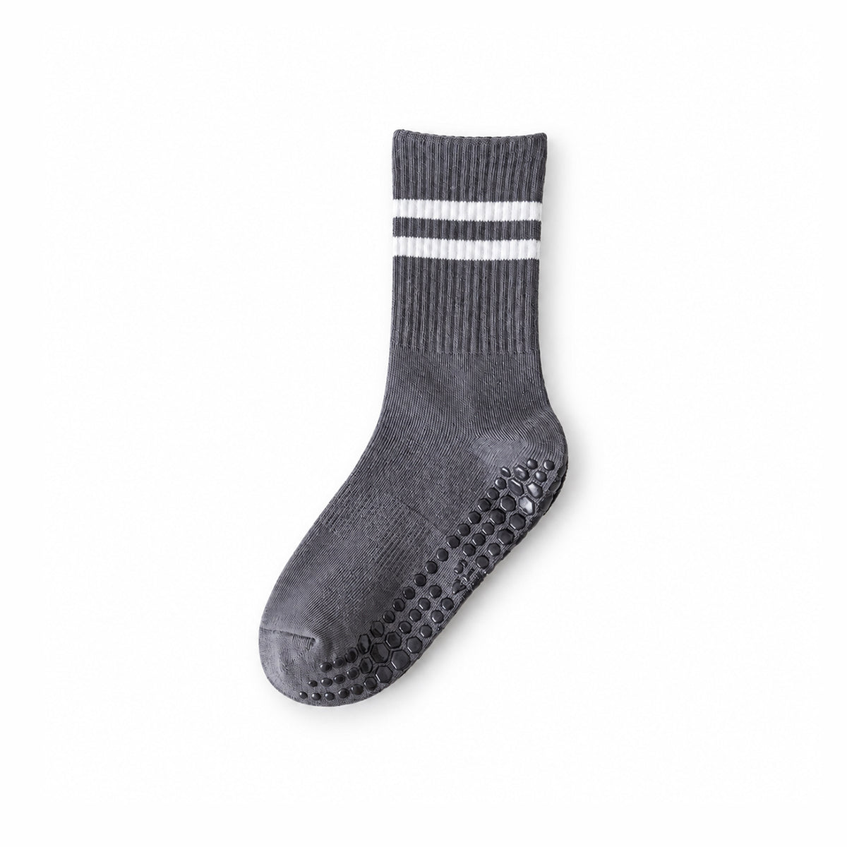 Professional Non-Slip Yoga Socks – Crew-Length with Anti-Slip Silicone Soles for Fitness and Pilates