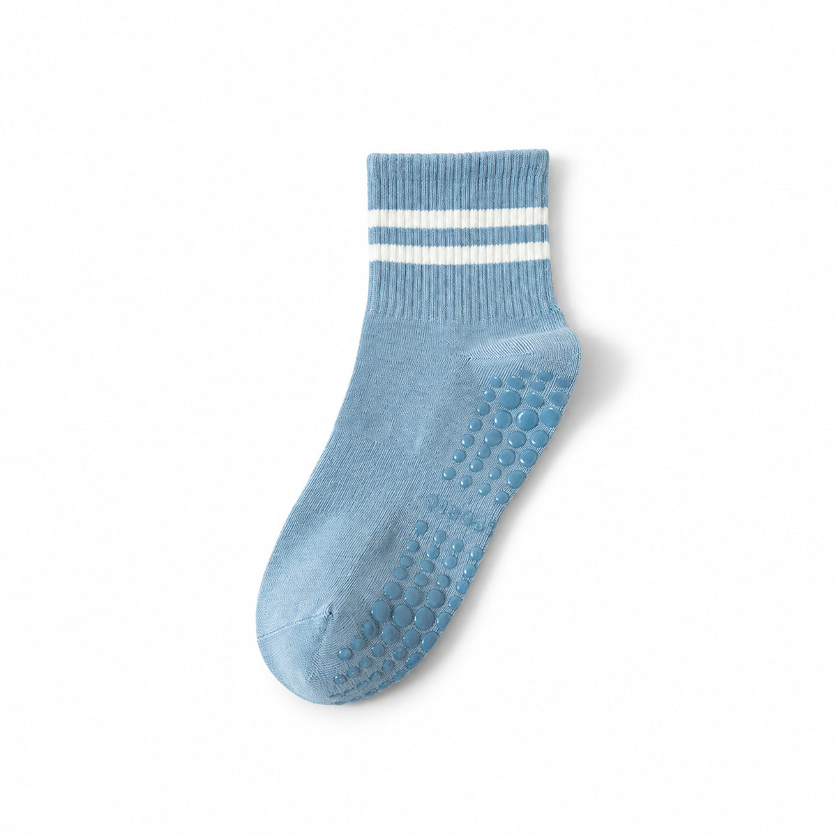 Professional Mid-Calf Cotton Yoga Socks – Non-Slip Silicone & Anti-Pilling