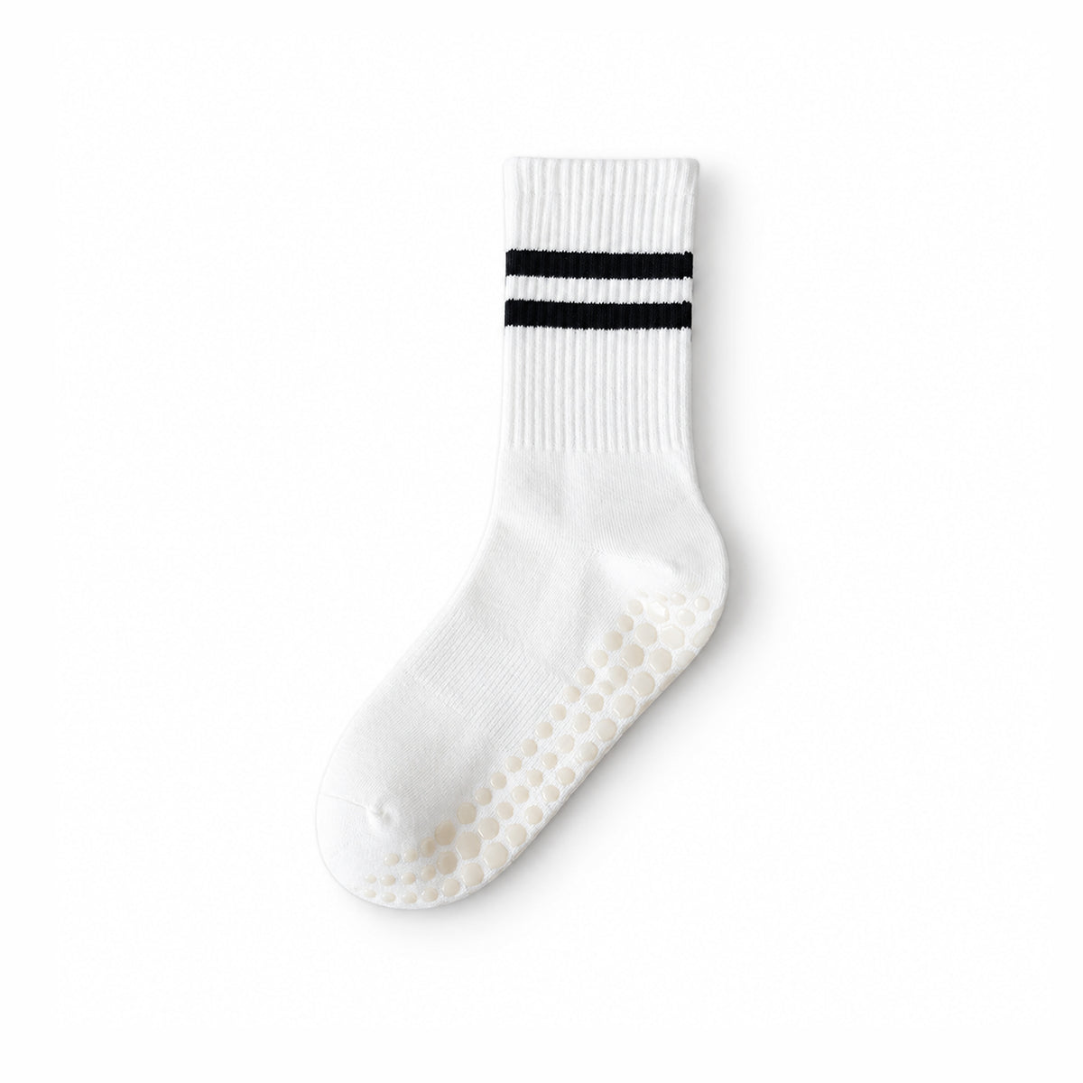 Professional Non-Slip Yoga Socks – Crew-Length with Anti-Slip Silicone Soles for Fitness and Pilates