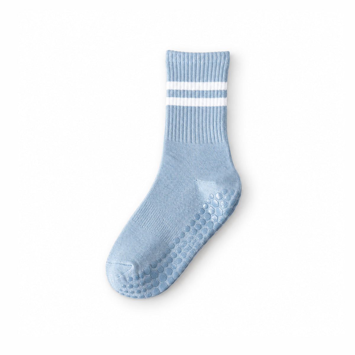 Professional Non-Slip Yoga Socks – Crew-Length with Anti-Slip Silicone Soles for Fitness and Pilates